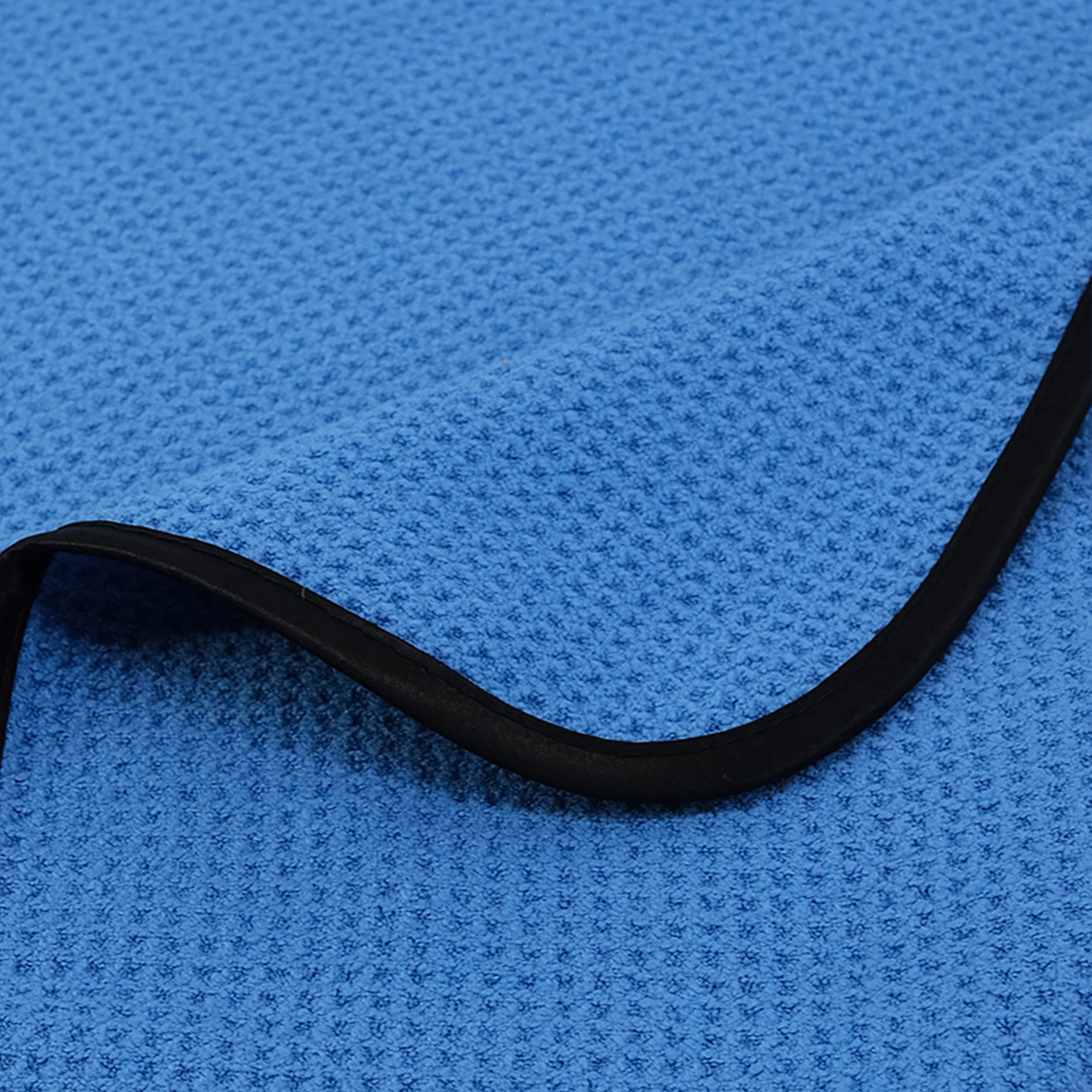 POLYTE Elite Microfiber Drying Towel (16x24, 4 Pack, Waffle, Blue) - Image 4