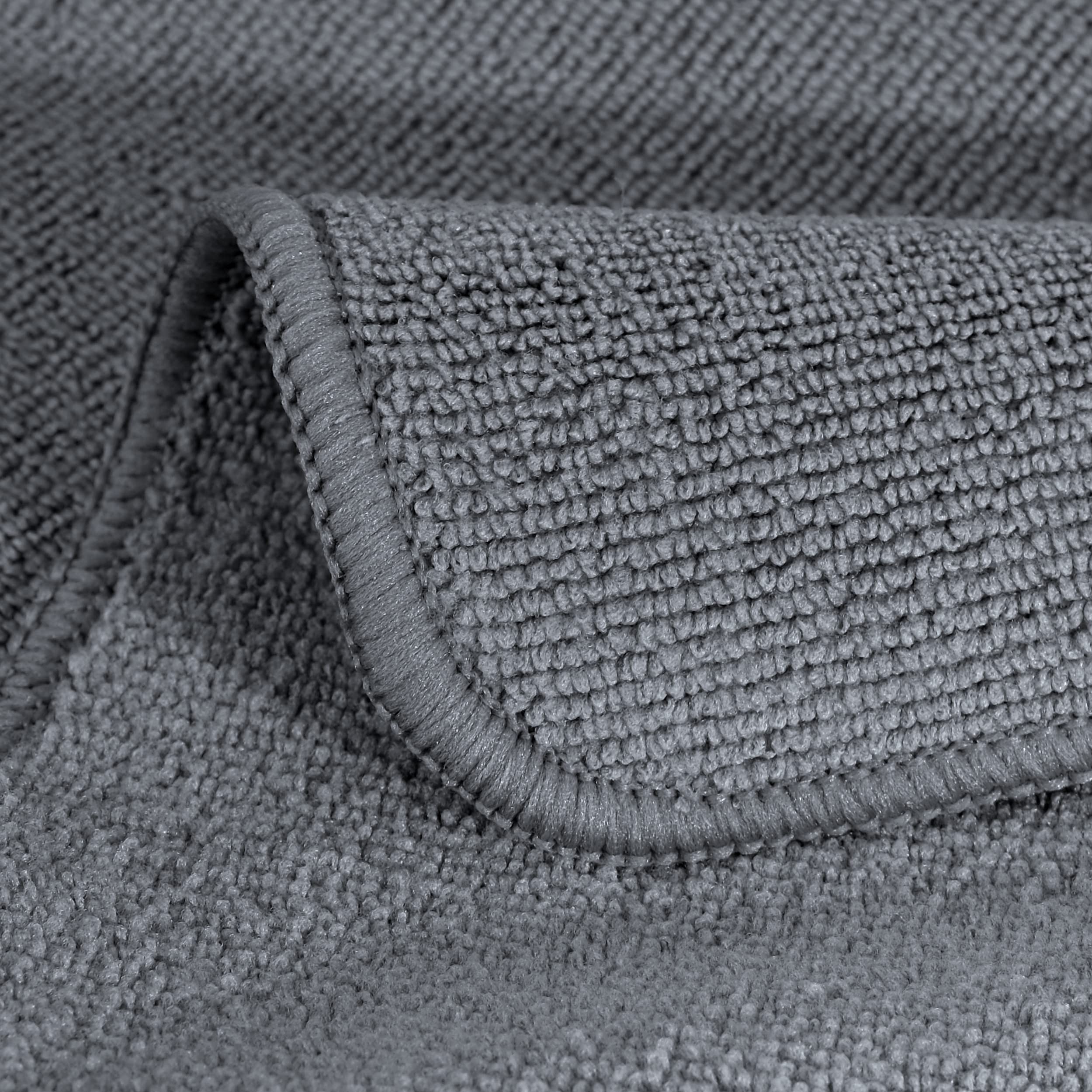 POLYTE Microfiber Cleaning Towel (16x16, 12 Pack Professional, Blue,Camel,Gray) - Image 4