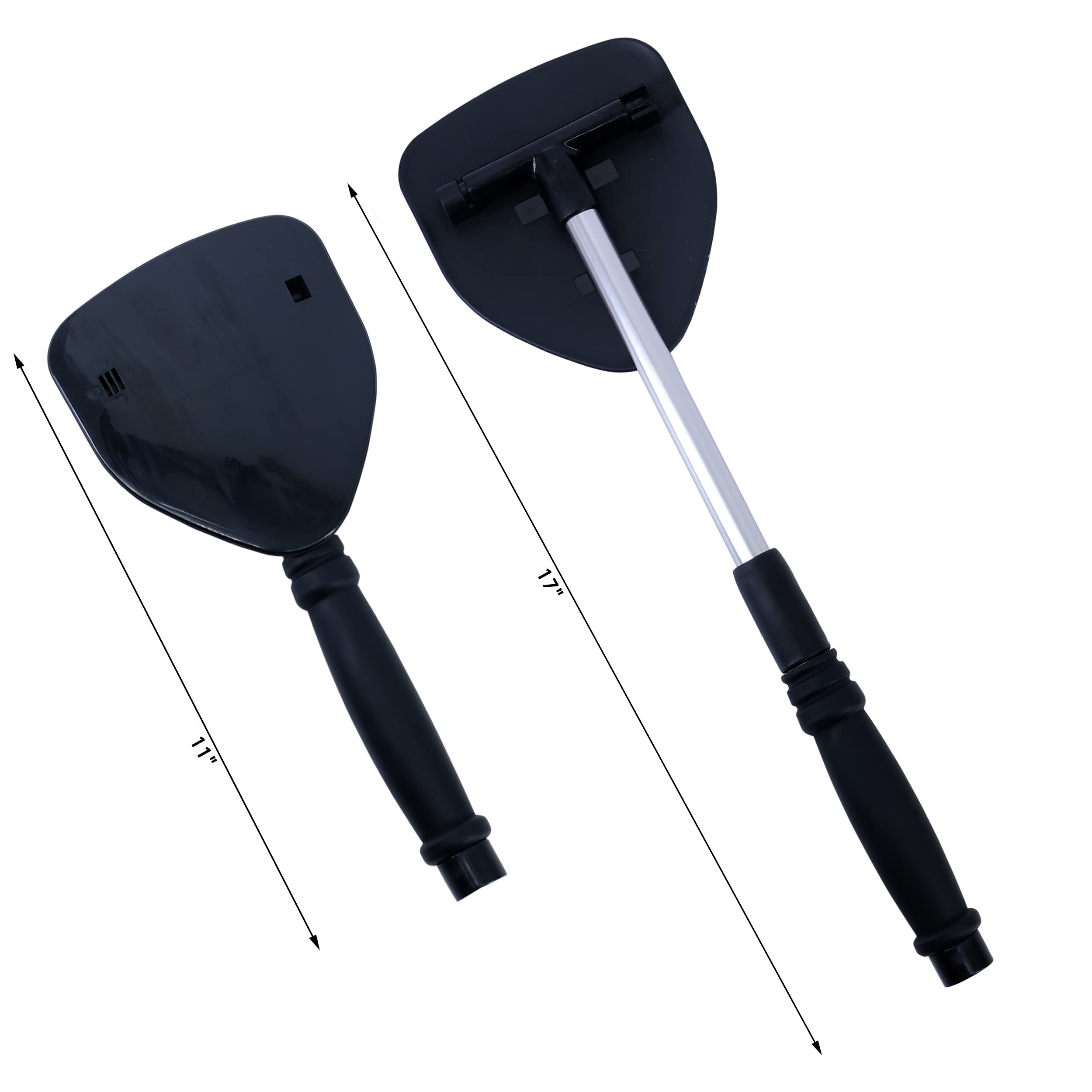 Polyte Pivoting Windshield Glass Cleaning Tool Extendable Aluminum Handle w/3 Premium Microfiber Covers, Spray Bottle, Mesh Bag, Triangle Shaped Plate - Image 3