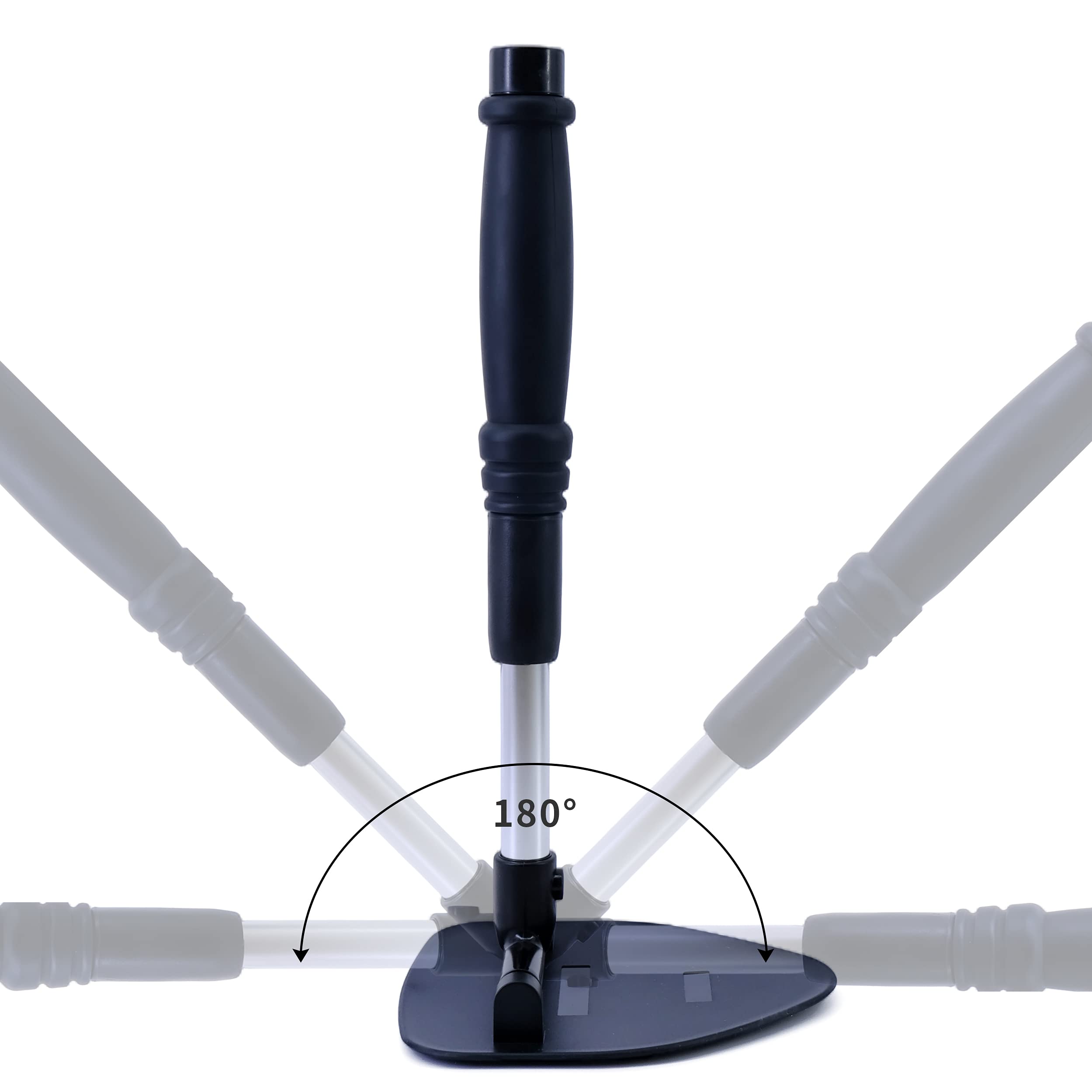 Polyte Pivoting Windshield Glass Cleaning Tool Extendable Aluminum Handle w/3 Premium Microfiber Covers, Spray Bottle, Mesh Bag, Triangle Shaped Plate - Image 4