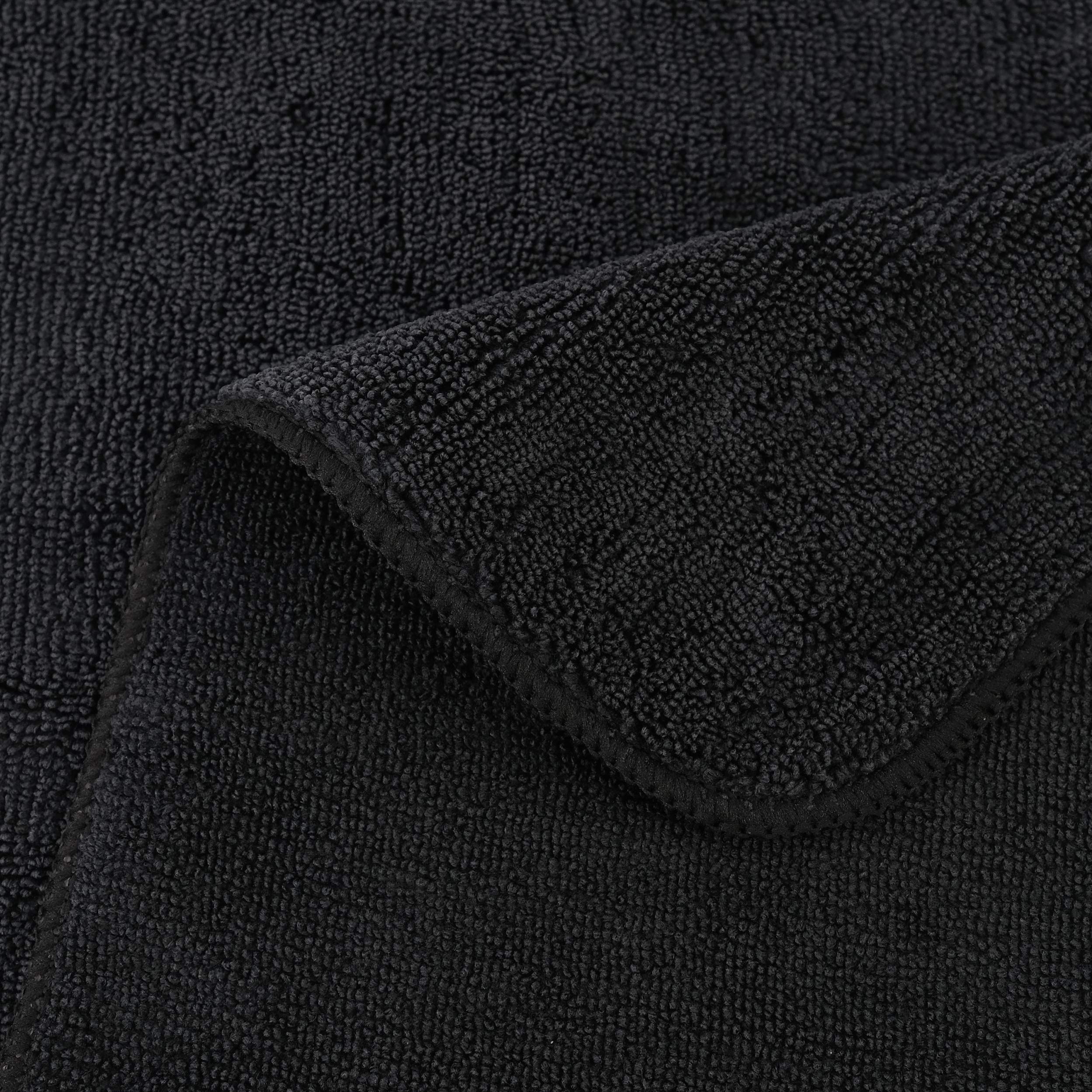 POLYTE Premium Microfiber Cleaning Towel,16 x 16 in, 12 Pack (Black) - Image 4