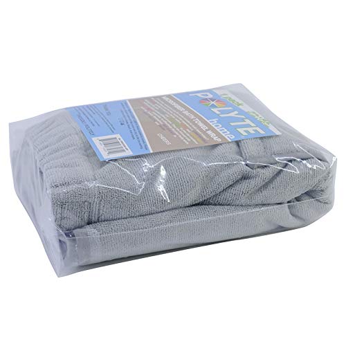 POLYTE Quick Dry Microfiber Bath Towel Body Wrap for Men, One Size (Gray) - Image 6