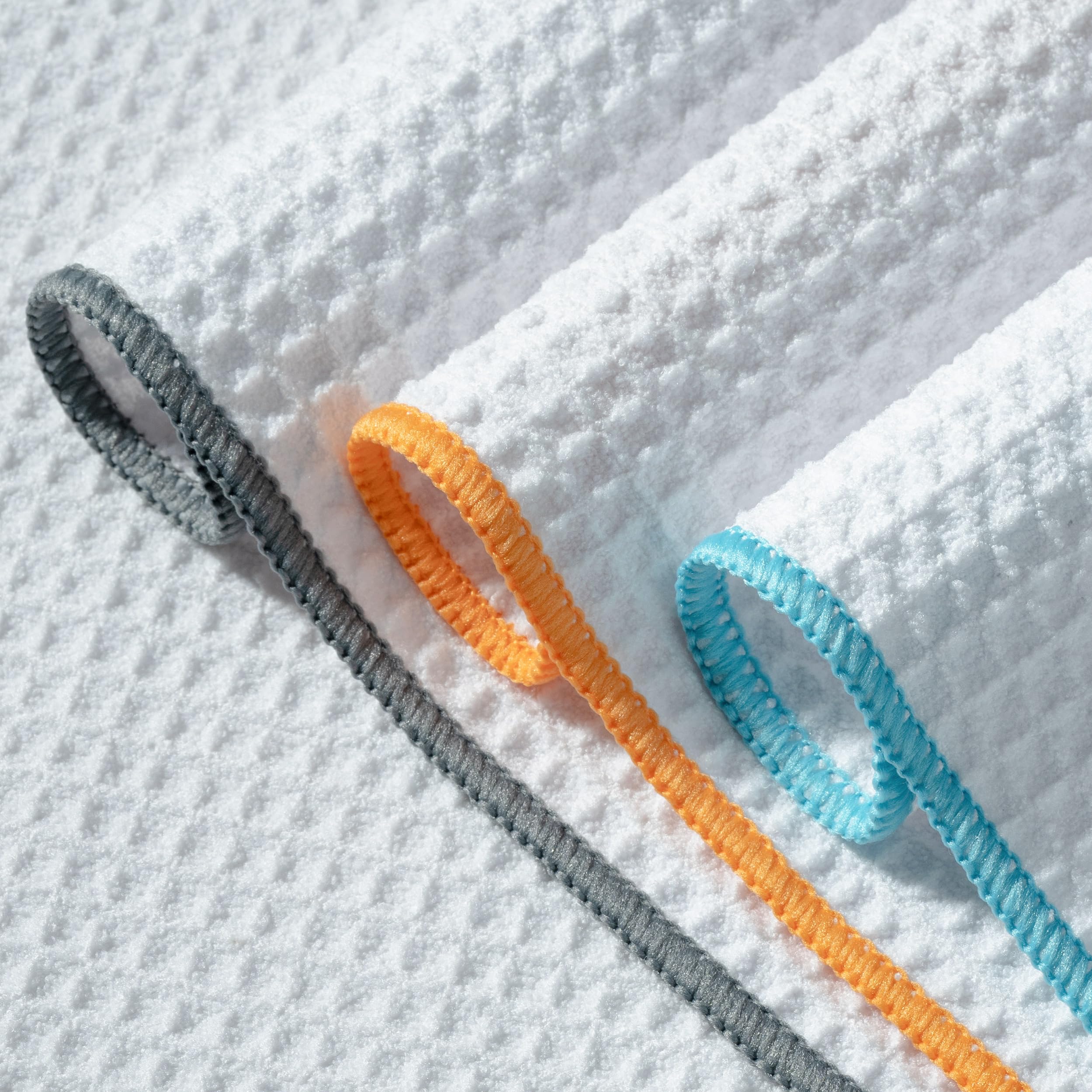 POLYTE Ultra Premium Microfiber Kitchen Dish Cloth Waffle Weave, 6 Pack (12x12 in, White) - Image 6