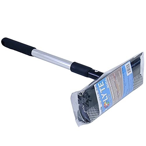 Polyte Window Squeegee for Car Windshields and Window Cleaning Tool, Extendable Aluminum Handle 14-20 in. (Black) - Image 6